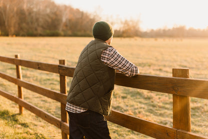 Arthur Quilted Waxed Down Vest