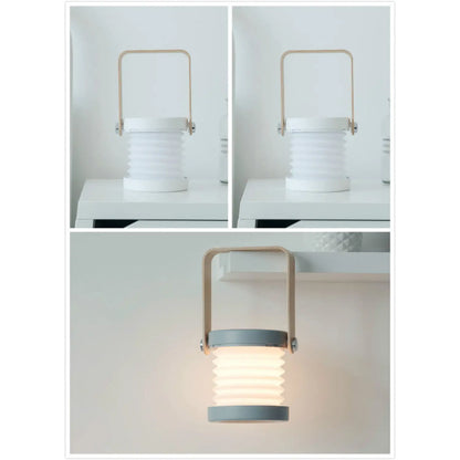 USB-uppladdningsbar och bärbar lampa med vikbar LED-ljusfunktion