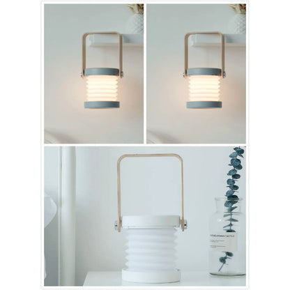 USB-uppladdningsbar och bärbar lampa med vikbar LED-ljusfunktion