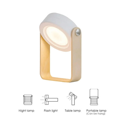 USB-uppladdningsbar och bärbar lampa med vikbar LED-ljusfunktion