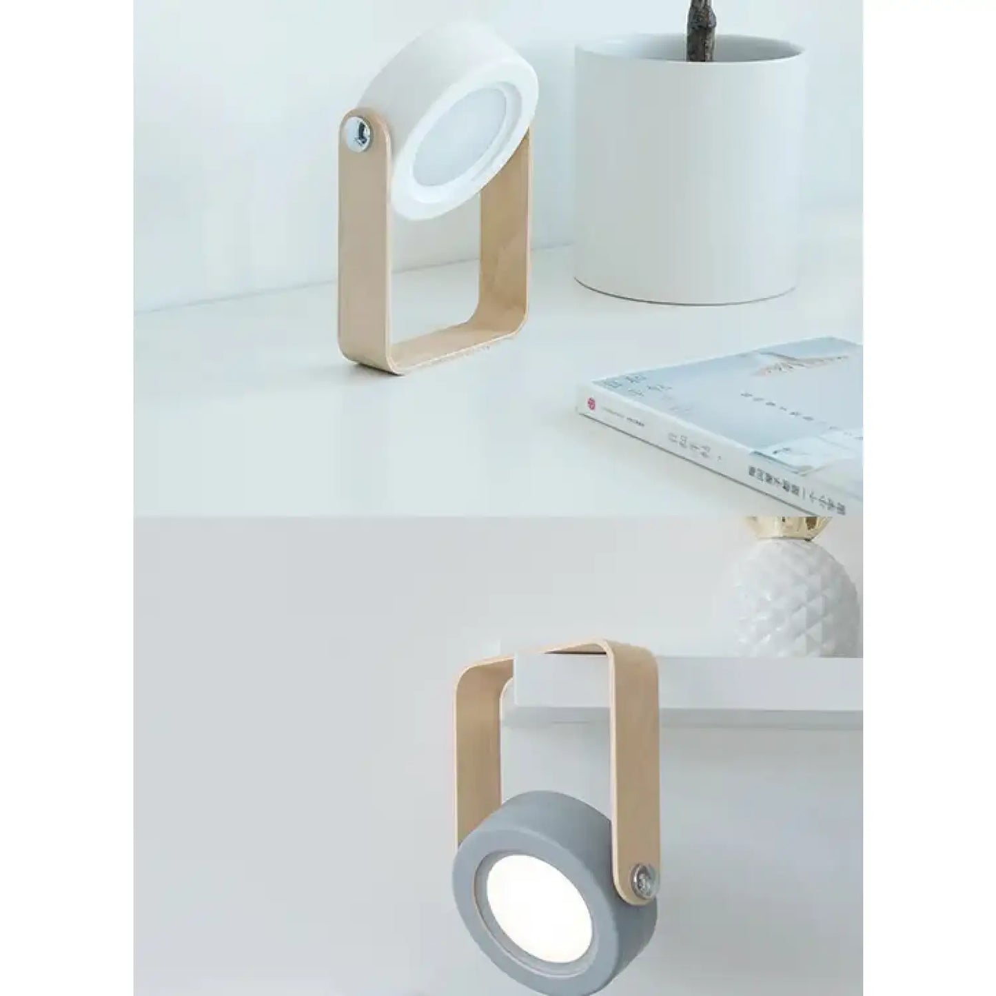USB-uppladdningsbar och bärbar lampa med vikbar LED-ljusfunktion