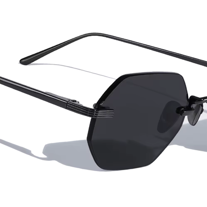 Lunettes de soleil sans monture hexagonales Vonne Daybreaker