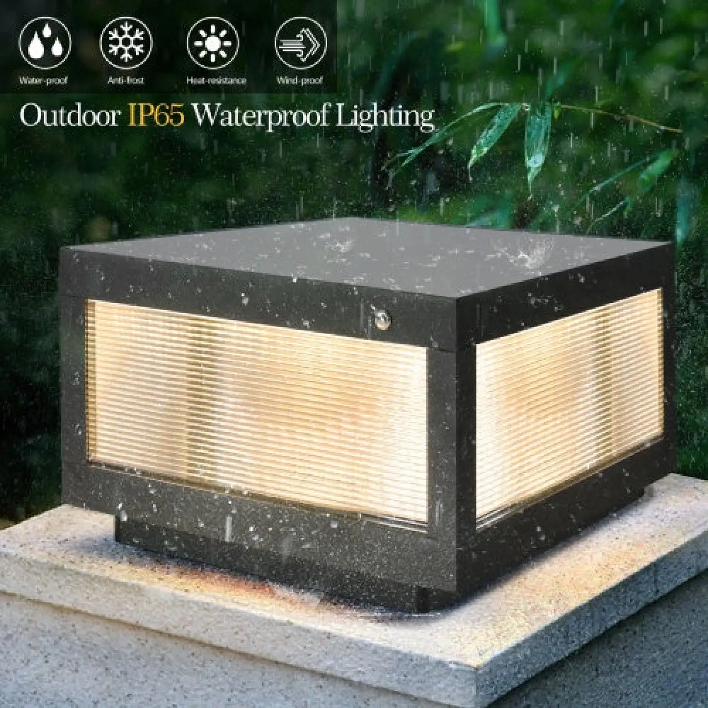 Vattentäta dimbara solcells-LED-lampor för utomhusbruk
