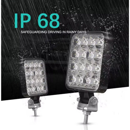 Vattentät LED-strålkastare - 48W IP68-klassad 6000K 9-36V