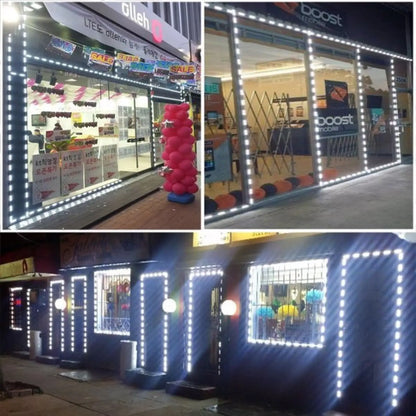 Vattentät modul LED-ljusslinga med 60 LED-lampor och 10ft kabel