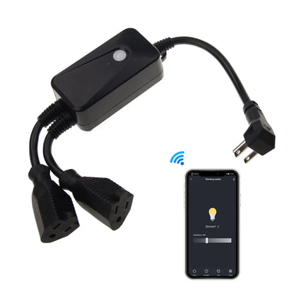 Vattentät Smart Wifi Dimmerkontakt 400W