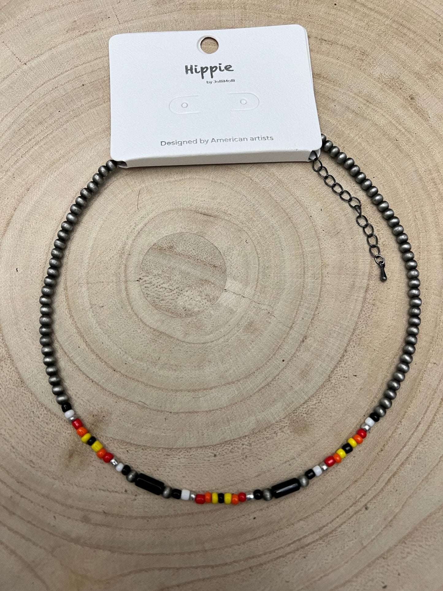Zachodni Cylinder Seed Beed Choker - 15 cali + 3