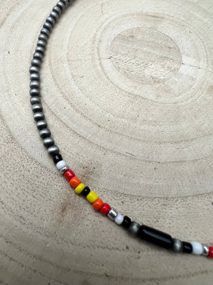 Zachodni Cylinder Seed Beed Choker - 15 cali + 3