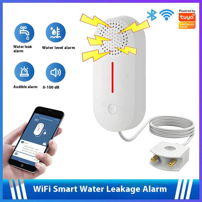 WiFi Vattennivåsensor & Läckagealarm för Hem Säkerhet – Tuya Smart