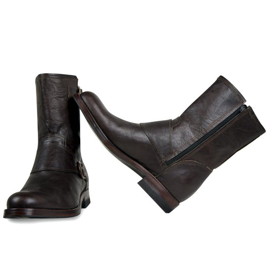 Skórzane damskie buty motocyklowe