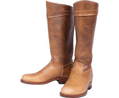Damenstiefel aus Leder, hoch
