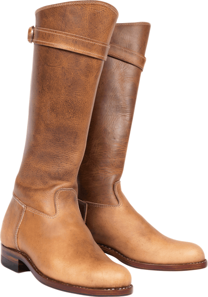 Damenstiefel aus Leder, hoch