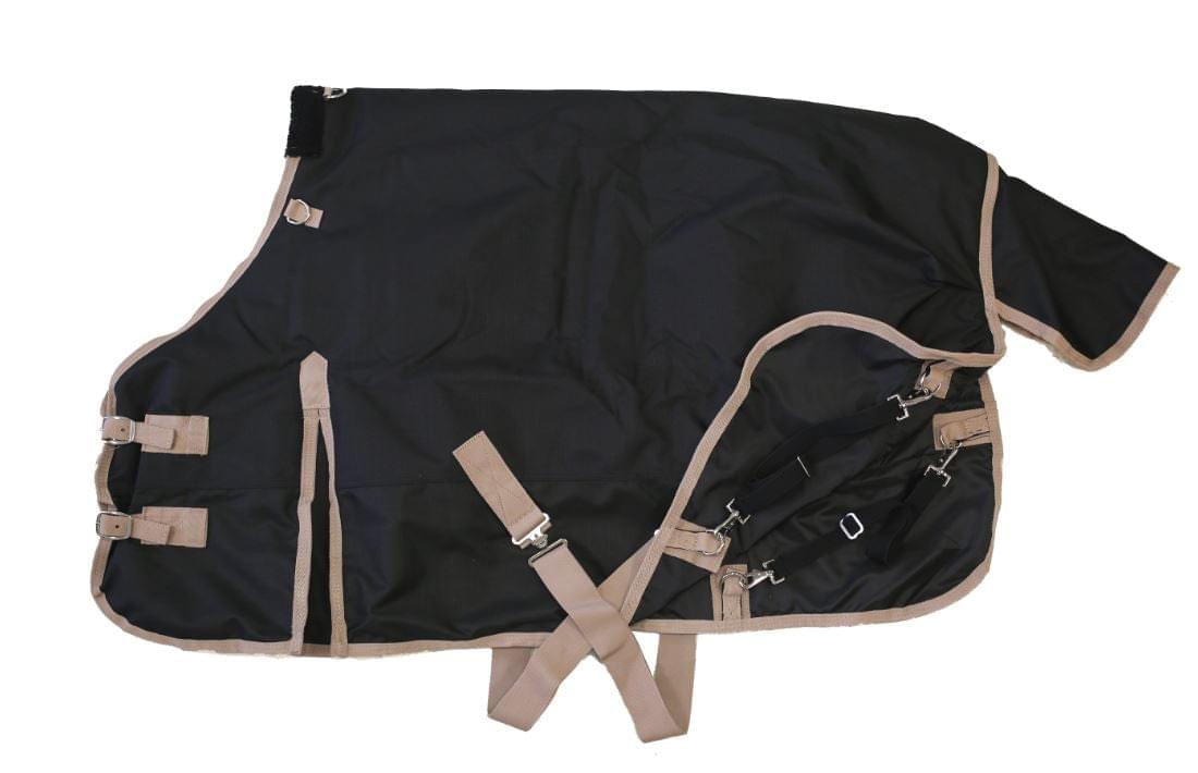 AJ Tack 1200D Waterproof Miniature Horse Turnout Blanket - Black