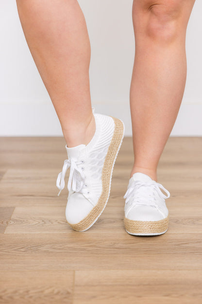 Sneakersy Yaras w białym kolorze