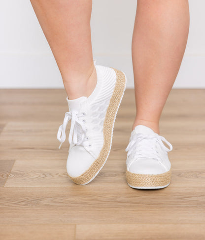 Sneakersy Yaras w białym kolorze