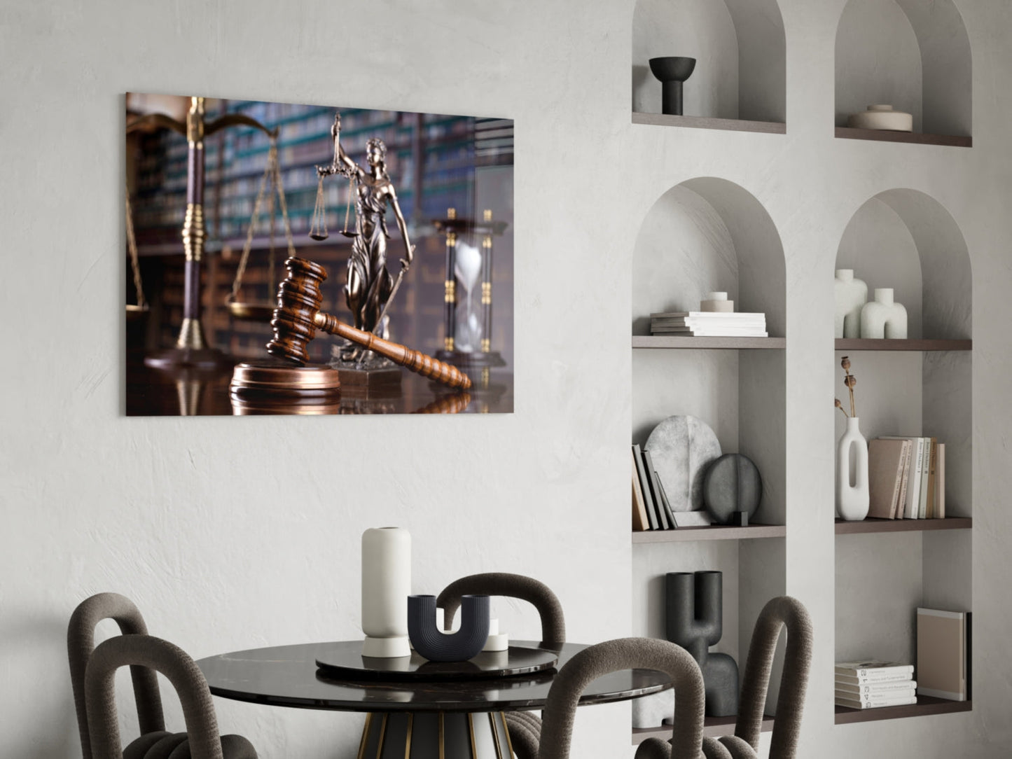 Gavel Of Justice Glass Wall Art