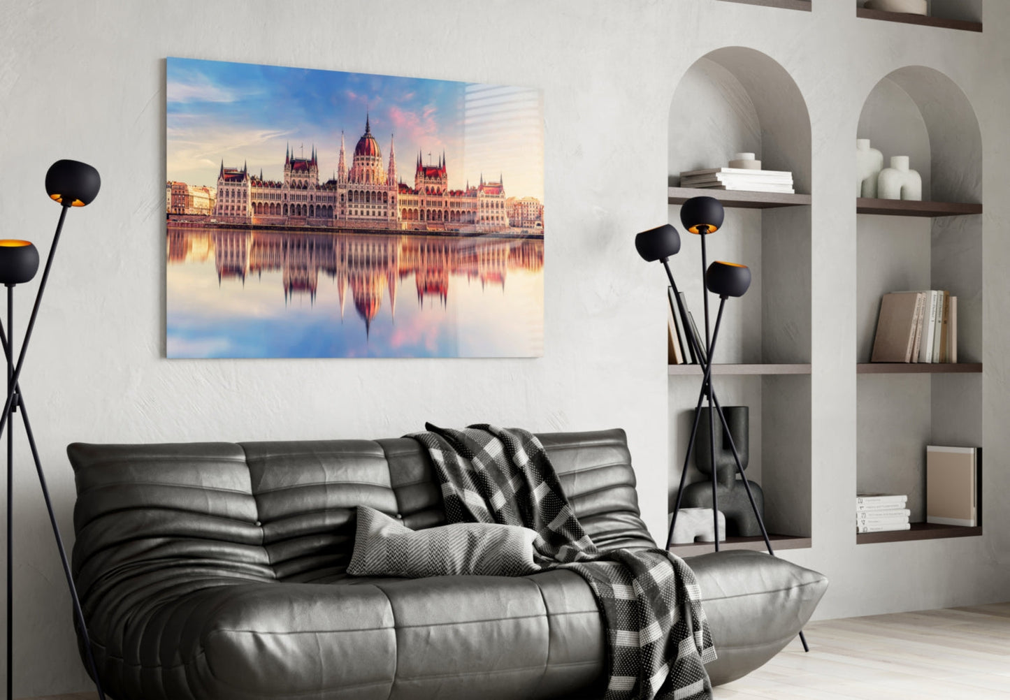 Hungarian Parliament Building Glass Wall Art