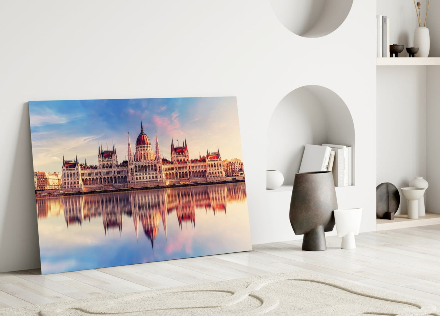 Hungarian Parliament Building Glass Wall Art