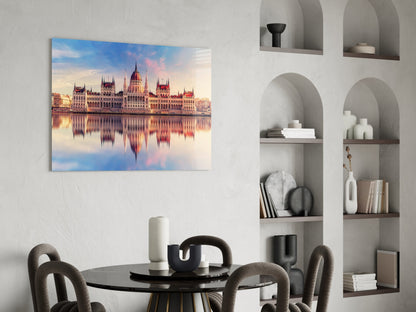 Hungarian Parliament Building Glass Wall Art