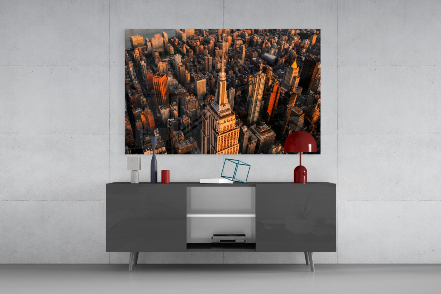 New York Glass Wall Art