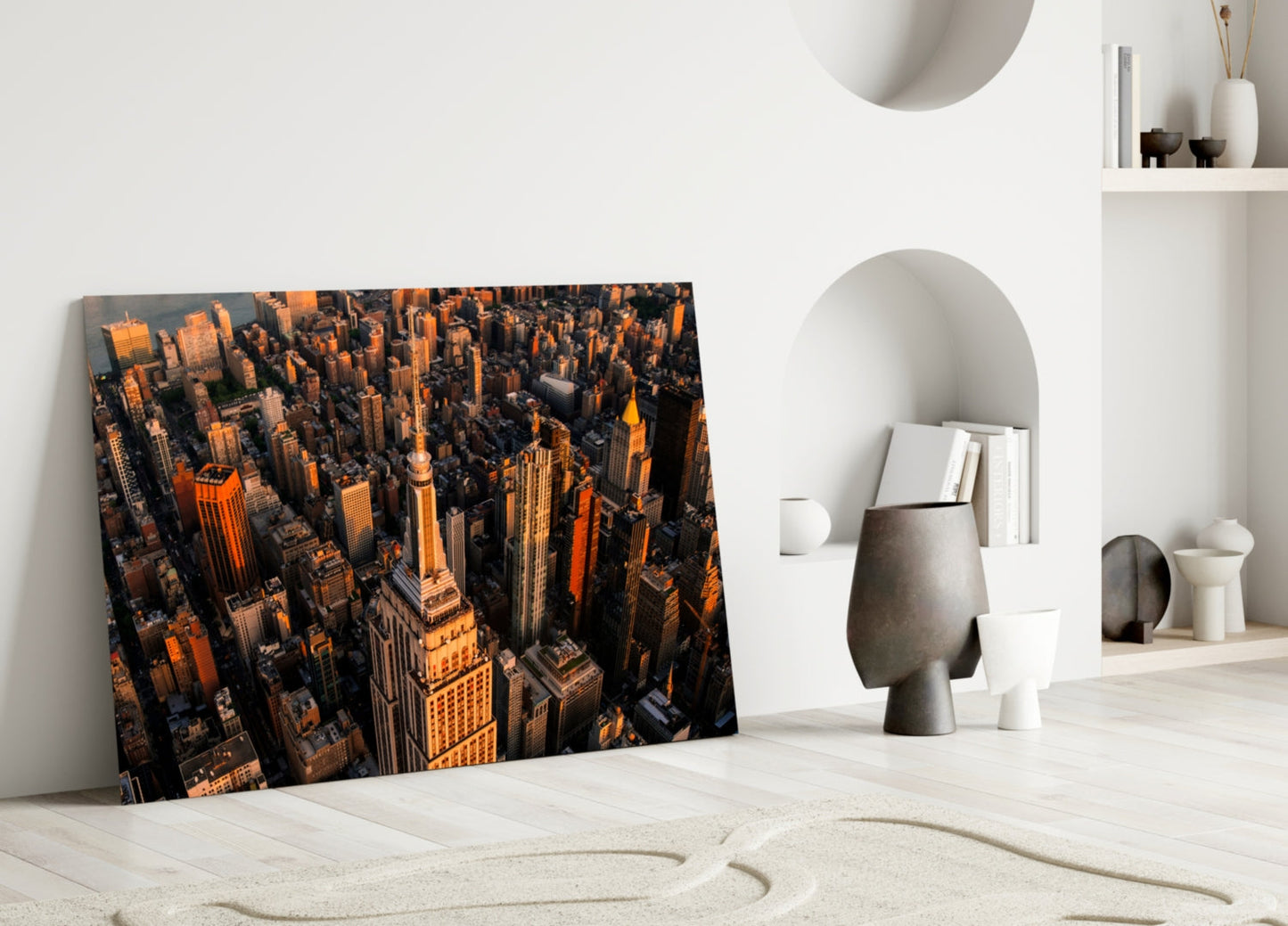 New York Glass Wall Art