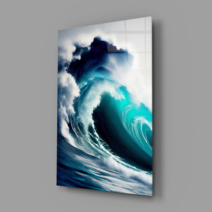 Waves Glass Wall Art