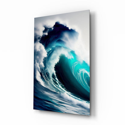 Waves Glass Wall Art