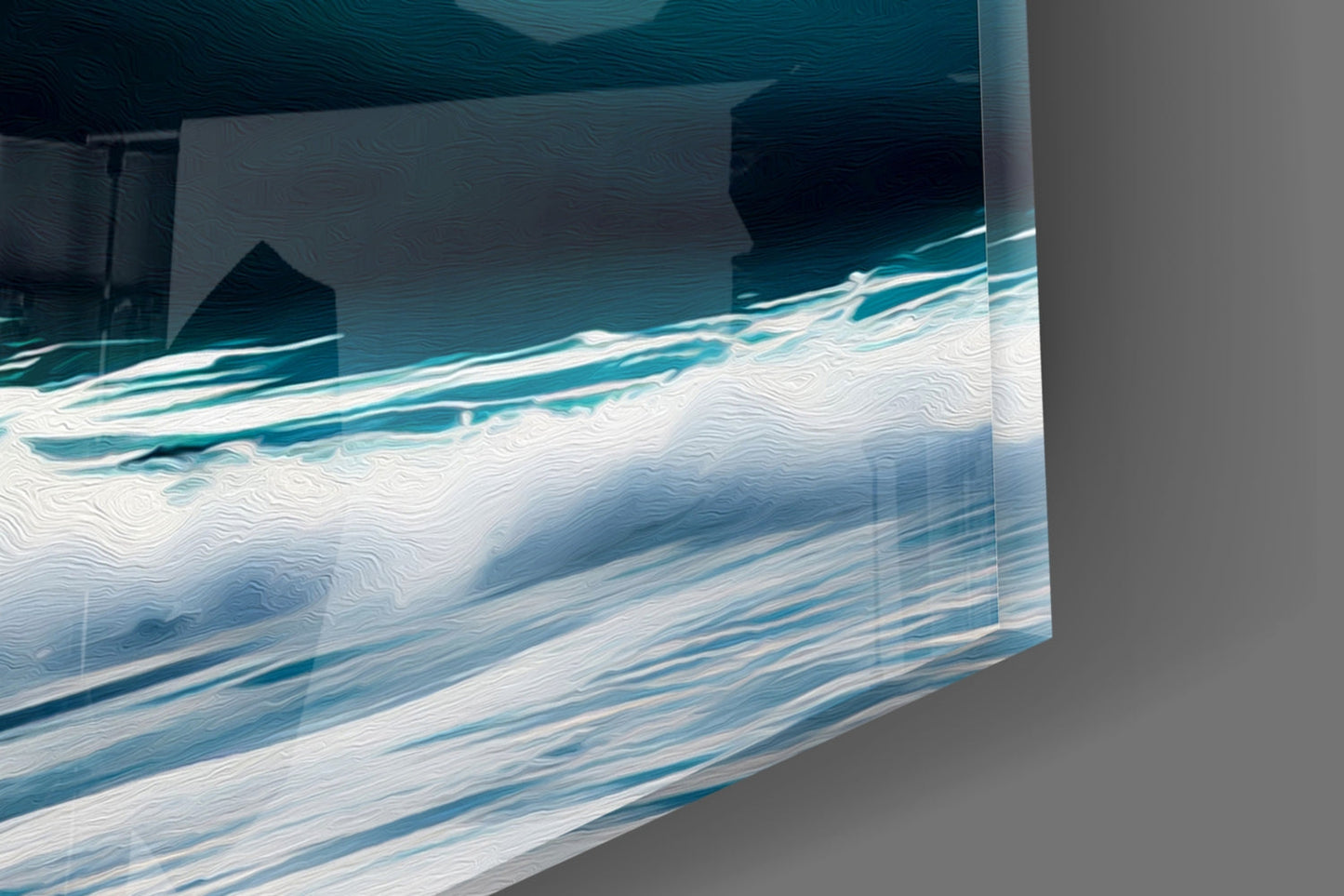 Waves Glass Wall Art