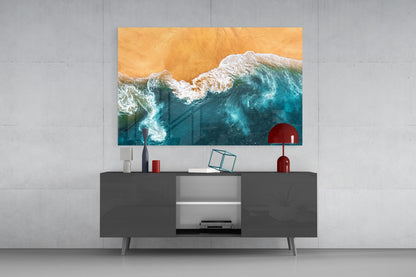 Waves Glass Wall Art