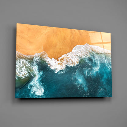 Waves Glass Wall Art