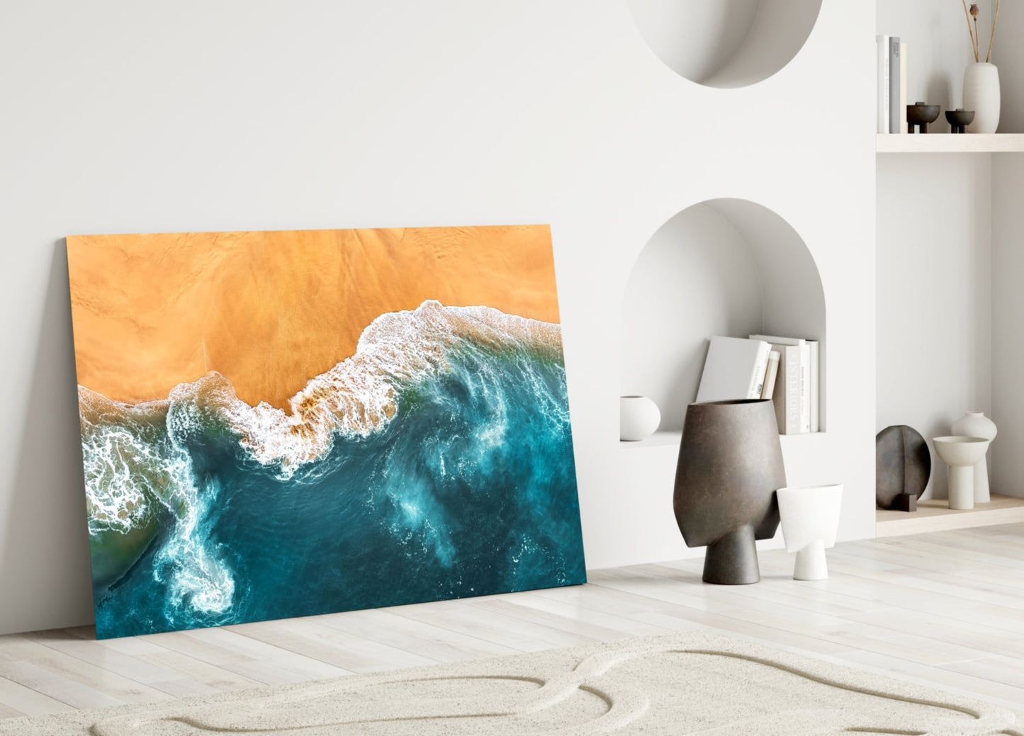 Waves Glass Wall Art