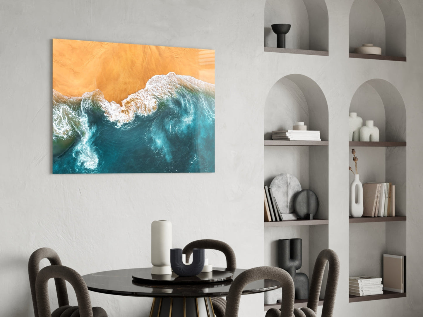 Waves Glass Wall Art