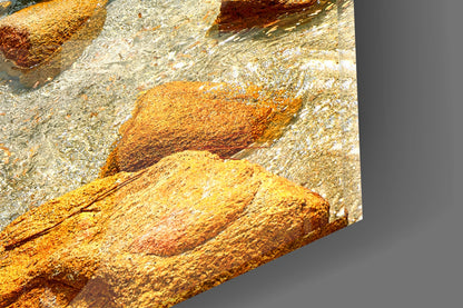 Beach View Glass Wall Art