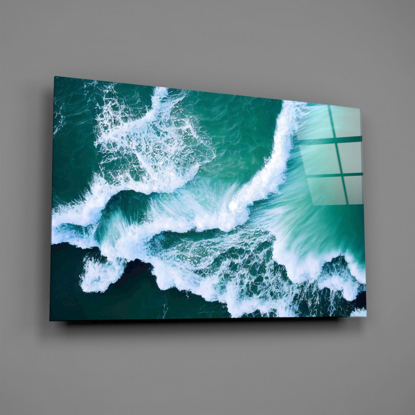 Waves Glass Wall Art