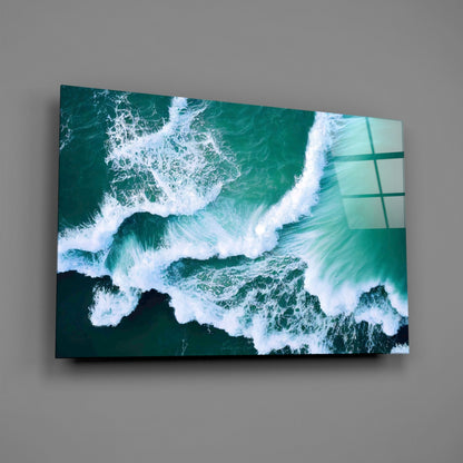 Waves Glass Wall Art