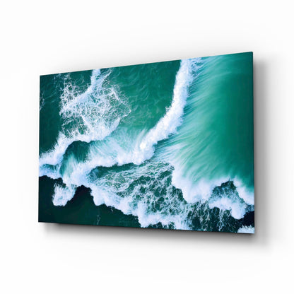 Waves Glass Wall Art