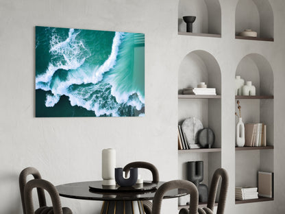 Waves Glass Wall Art