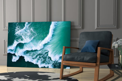 Waves Glass Wall Art