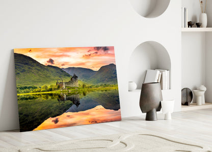 Loch Birch Scotland Glass Wall Art