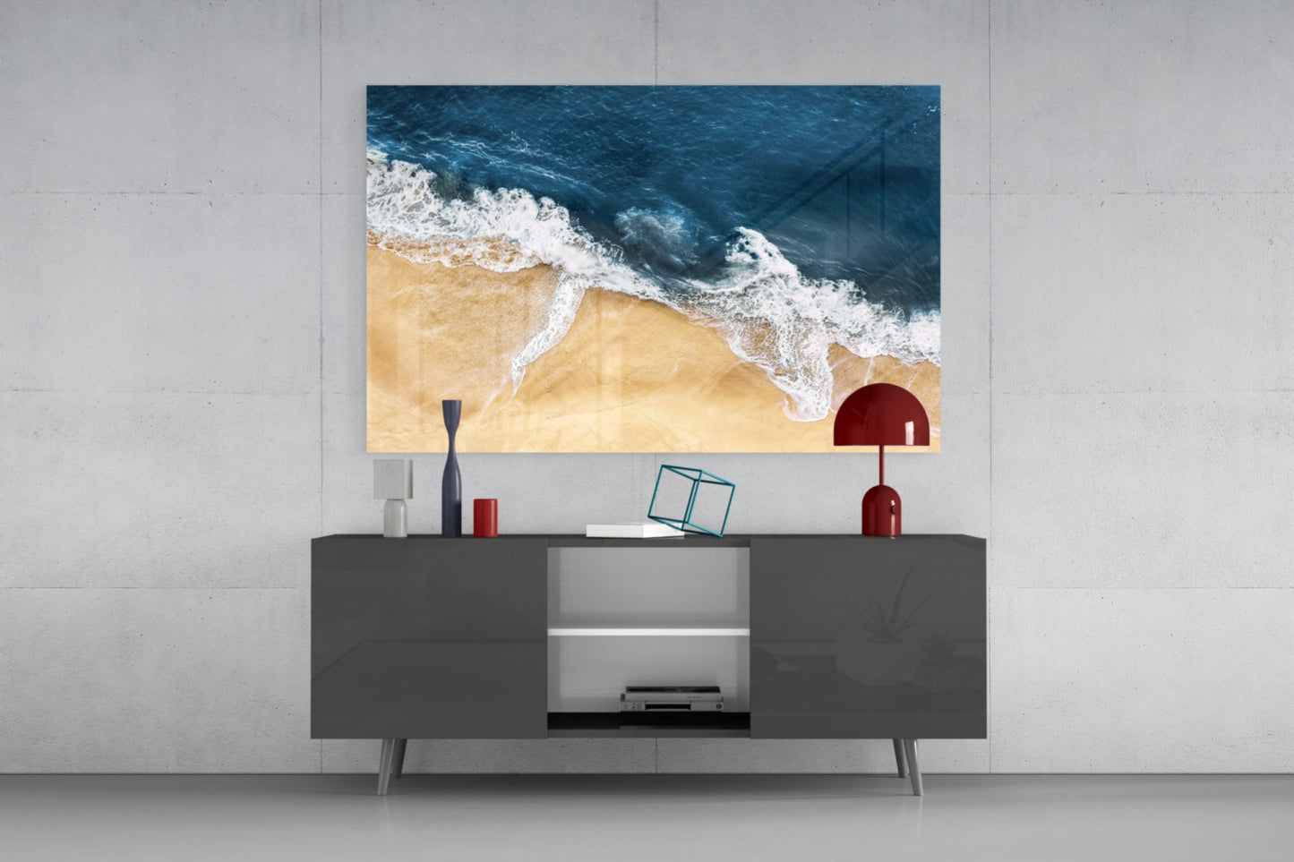 Waves Glass Wall Art