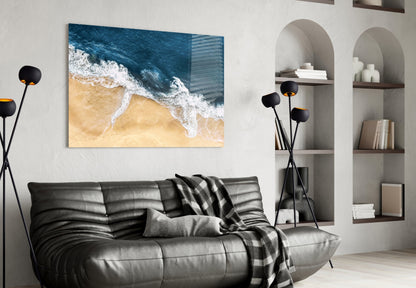 Waves Glass Wall Art