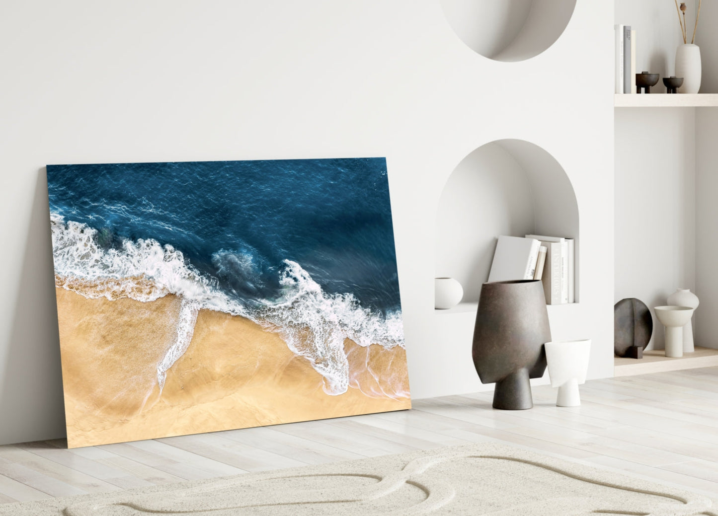 Waves Glass Wall Art