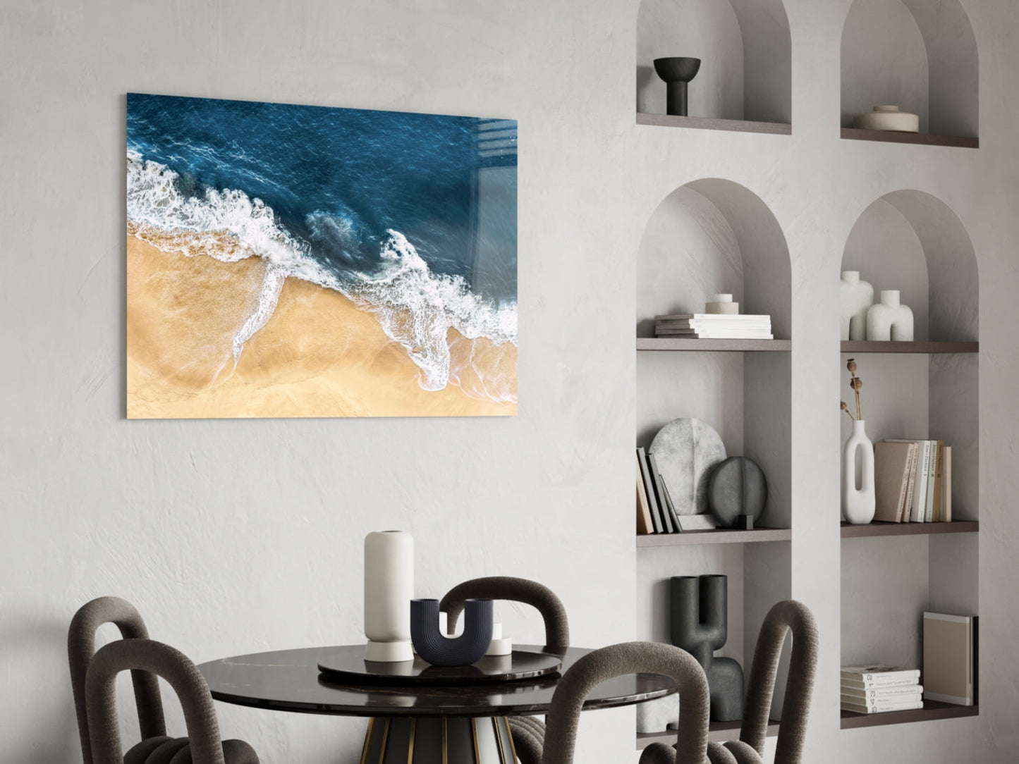Waves Glass Wall Art