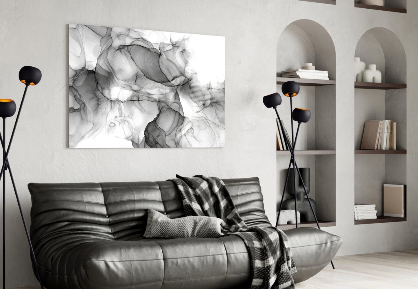 Abstract Art Glass Wall Art