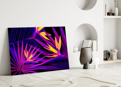 Areca Bunch Glass Wall Art