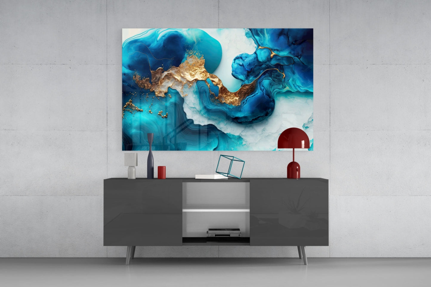 Abstract Art Glass Wall Art