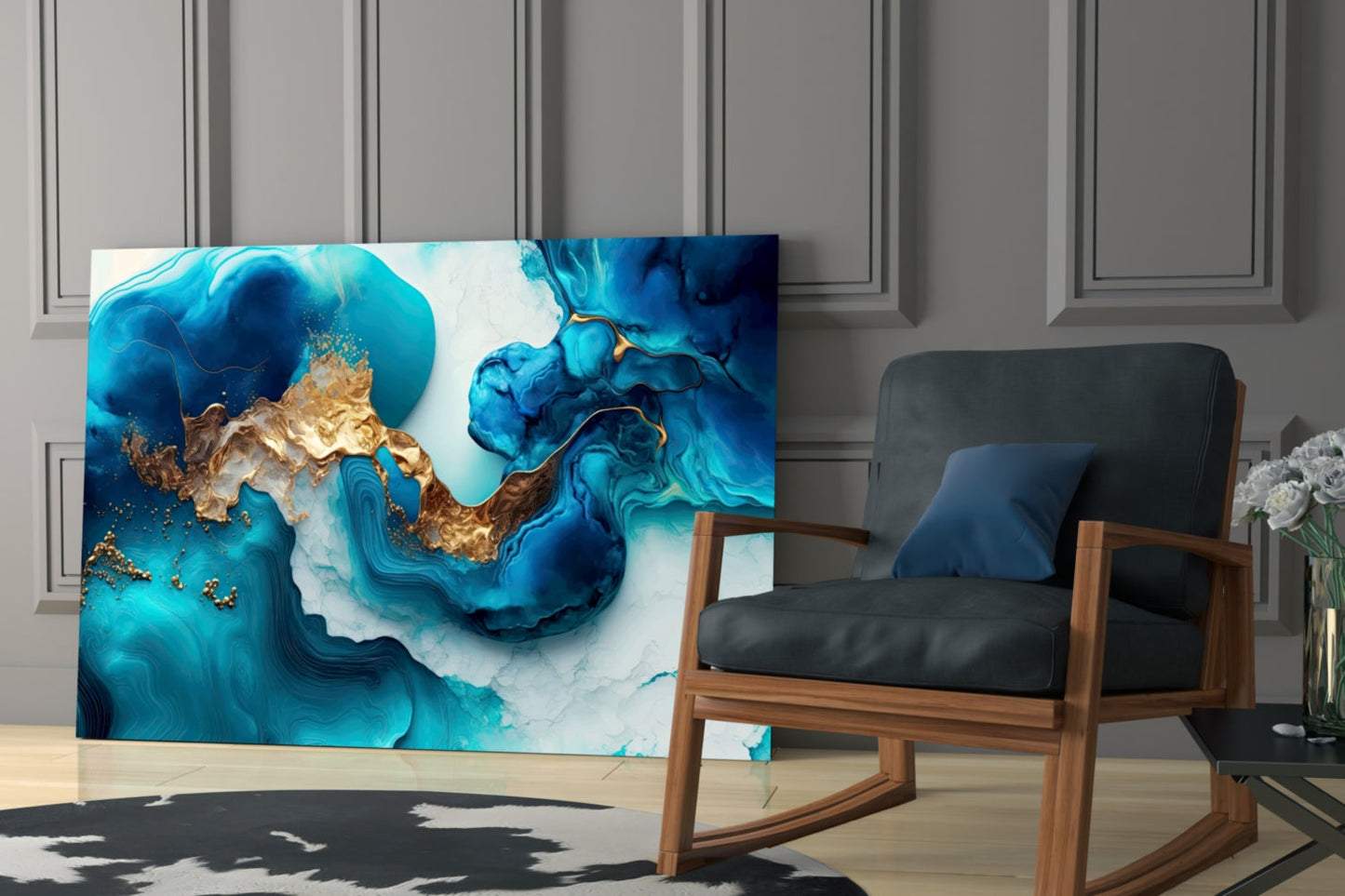 Abstract Art Glass Wall Art