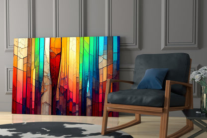 Abstract Art Glass Wall Art