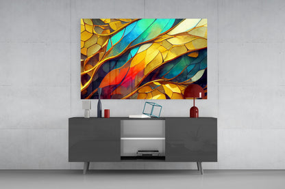 Abstract Art Glass Wall Art