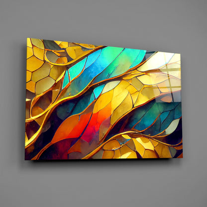 Abstract Art Glass Wall Art